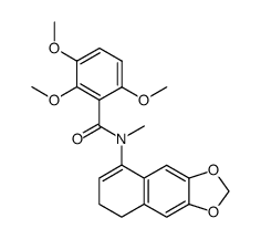 N-(3,4-dihydro-6,7-methylenedioxy-1-naphthyl)-2,3,6-trimethoxy-N-methylbenzamide结构式