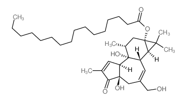 PHORBOL,12-DEOXY- 13-PALMITATE B807430K057结构式