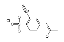 5-acetamido-2-sulfobenzenediazonium,chloride结构式