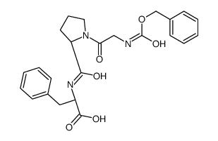 (2S)-3-phenyl-2-[[(2S)-1-[2-(phenylmethoxycarbonylamino)acetyl]pyrrolidine-2-carbonyl]amino]propanoic acid Structure