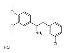 2-(3-chlorophenyl)-1-(3,4-dimethoxyphenyl)ethanamine,hydrochloride Structure