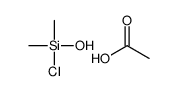 acetic acid,chloro-hydroxy-dimethylsilane结构式