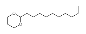 2-dec-9-enyl-1,3-dioxane structure