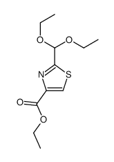 2-DIETHOXYMETHYL-THIAZOLE-4-CARBOXYLIC ACID ETHYL ESTER structure