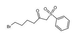 6-bromo-1-phenylsulphonylhexan-2-one Structure