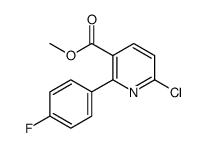 methyl 6-chloro-2-(4-fluorophenyl)pyridine-3-carboxylate structure