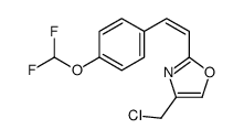 4-(chloromethyl)-2-[2-[4-(difluoromethoxy)phenyl]ethenyl]-1,3-oxazole Structure