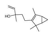 α-Ethenyl-α,2,4,4-tetramethylbicyclo[3.1.0]hex-2-ene-3-(1-propanol) structure