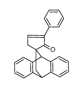 3-phenyl-9',10'-dihydrospiro[cyclopentane-1,11'-[9,10]ethanoanthracen]-3-en-2-one Structure