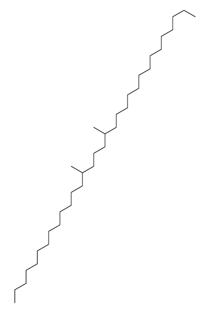 14,18-dimethyldotriacontane Structure