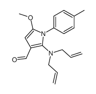 2-(diallylamino)-5-methoxy-1-(4-methylphenyl)-1H-3-pyrrolecarbaldehyde结构式