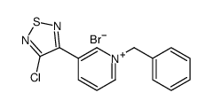 3-(1-benzylpyridin-1-ium-3-yl)-4-chloro-1,2,5-thiadiazole,bromide结构式