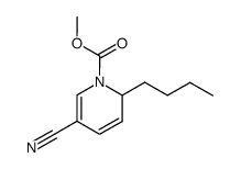 1-methoxycarbonyl-3-cyano-6-n-butyl-1,6-dihydropyridine结构式