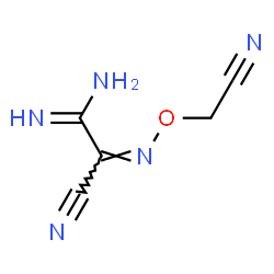 Ethanimidamide,2-cyano-2-[(cyanomethoxy)imino]- Structure