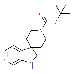 tert-Butyl 2',3'-dihydrospiro{piperidine-4,1'-pyrrolo[2,3-c]pyridine}-1-carboxylate结构式