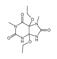 4,5-diethoxy-1,7-dimethyl-tetrahydro-purine-2,6,8-trione Structure