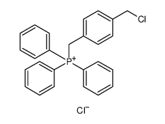 Phosphonium, [[4-(chloromethyl)phenyl]methyl]triphenyl-, chloride结构式