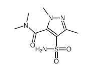 N,N,2,5-tetramethyl-4-sulfamoylpyrazole-3-carboxamide Structure