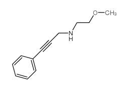 N-(2-methoxyethyl)-3-phenylprop-2-yn-1-amine结构式