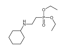 N-(2-diethoxyphosphorylethyl)cyclohexanamine Structure