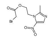 2-(2-methyl-5-nitroimidazol-1-yl)ethyl 2-bromoacetate Structure