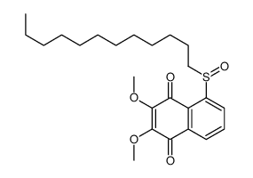 5-dodecylsulfinyl-2,3-dimethoxynaphthalene-1,4-dione Structure