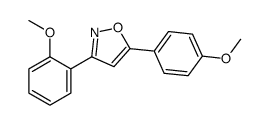 3-(2-methoxyphenyl)-5-(4-methoxyphenyl)-1,2-oxazole Structure