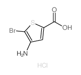 4-AMINO-5-BROMOTHIOPHENE-2-CARBOXYLIC ACID HYDROCHLORIDE Structure