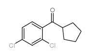 CYCLOPENTYL 2,4-DICHLOROPHENYL KETONE Structure