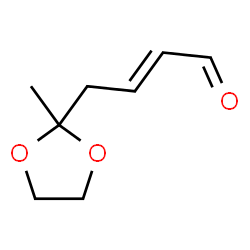 2-Butenal,4-(2-methyl-1,3-dioxolan-2-yl)-结构式