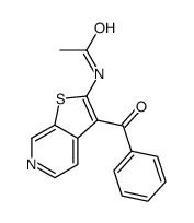 N-(3-benzoylthieno[2,3-c]pyridin-2-yl)acetamide Structure