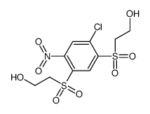 2-[4-chloro-5-(2-hydroxyethylsulfonyl)-2-nitrophenyl]sulfonylethanol结构式