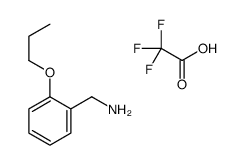 (2-propoxyphenyl)methanamine,2,2,2-trifluoroacetic acid Structure