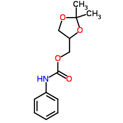 (2,2-Dimethyl-1,3-dioxolan-4-yl)methyl phenylcarbamate Structure