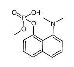 methyl 8-dimethylamino-1-naphthyl phosphate Structure