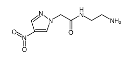 1H-Pyrazole-1-acetamide, N-(2-aminoethyl)-4-nitro Structure