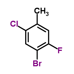 1-Bromo-2-chloro-4-fluoro-3-methylbenzene Structure