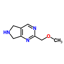 2-(Methoxymethyl)-6,7-dihydro-5H-pyrrolo[3,4-d]pyrimidine结构式