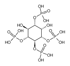 D-myo-inositol-1,3,4,5-tetrakisphosphate Structure