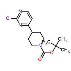 tert-Butyl 4-(2-chloropyrimidin-4-yl)piperidine-1-carboxylate Structure