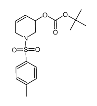 (+/-)-N-p-toluenesulfonyl-5-tert-butoxycarbonyloxy-3-piperidene结构式