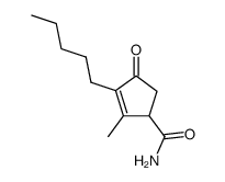 2-methyl-4-oxo-3-pentyl-cyclopent-2-enecarboxylic acid amide结构式