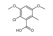 2-chloro-3,5-dimethoxy-6-methylbenzoic acid Structure