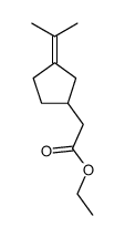 ethyl (3-isopropylidene-1-cyclopentyl)acetate Structure