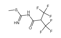 N-(2-(F-methyl)-2-hydryl-F-propanoyl)-S-methylisothiourea结构式