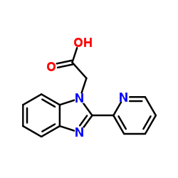 (2-PYRIDIN-2-YL-BENZOIMIDAZOL-1-YL)-ACETIC ACID structure