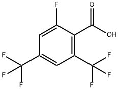 2-氟-4,6-双(三氟甲基)苯甲酸结构式