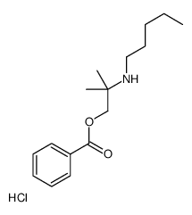 [2-methyl-2-(pentylamino)propyl] benzoate,hydrochloride Structure