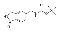 5-[(tert-butoxycarbonyl)aminomethyl]-7-iodoisoindolinone Structure