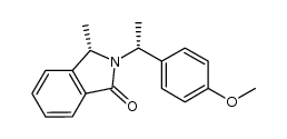 (S)-2-((R)-1-(4-methoxyphenyl)ethyl)-3-methylisoindolin-1-one结构式